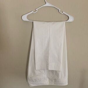 Elegant White Women's Pants Ann Taylor Loft Lined Size 10 Made in Philippines